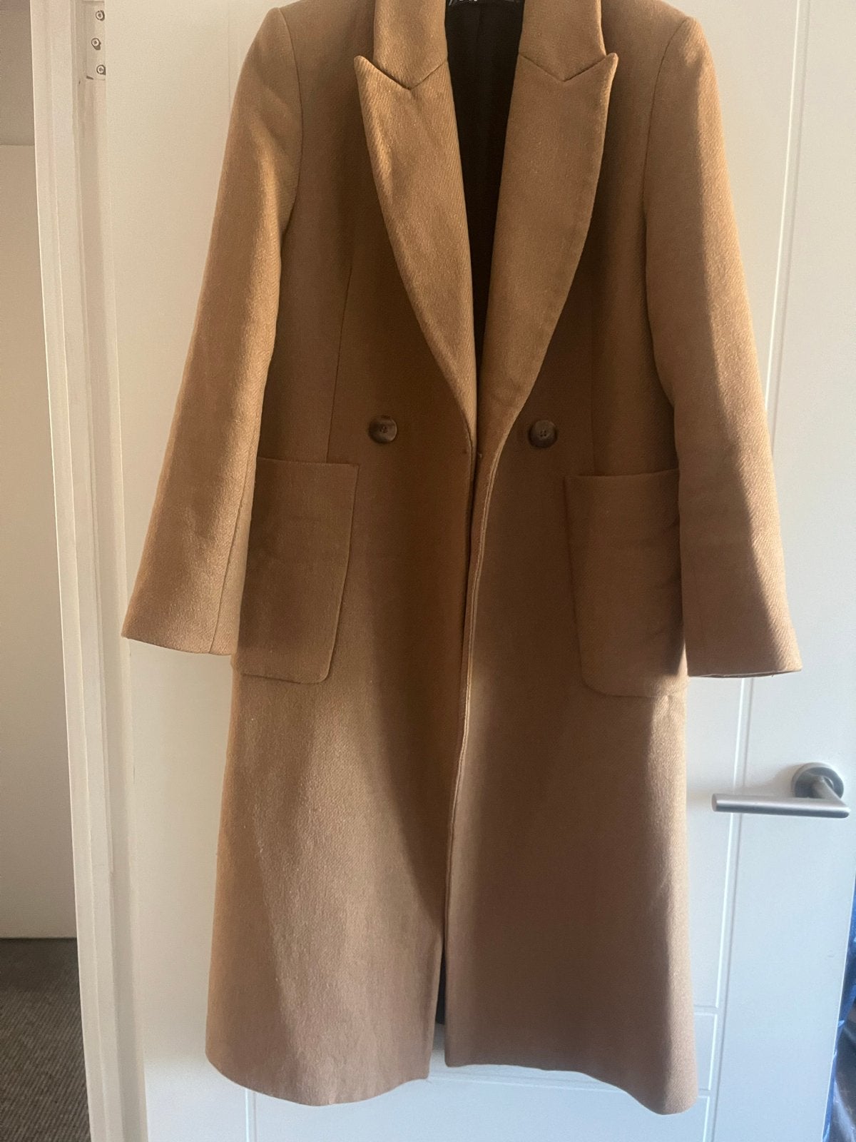 Zara lange wollen jas maat S perfect voor herfst winter, Kleding | Dames, Ophalen of Verzenden, Zo goed als nieuw, Maat 36 (S)