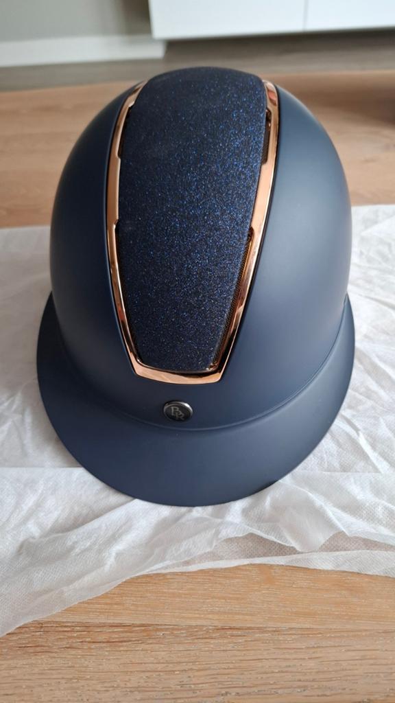 Veiligheidshelm BR Omega Painted Glitter blauw-rosé/goud, Dieren en Toebehoren, Ophalen of Verzenden