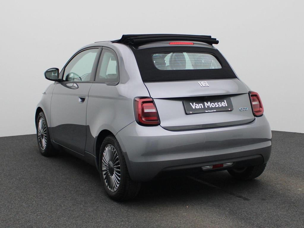 Fiat 500 C 42 kWh Icon | Cabio | Carplay | Camera | Climate, Auto's, 12 maanden, Stof, Gebruikt, 118 pk