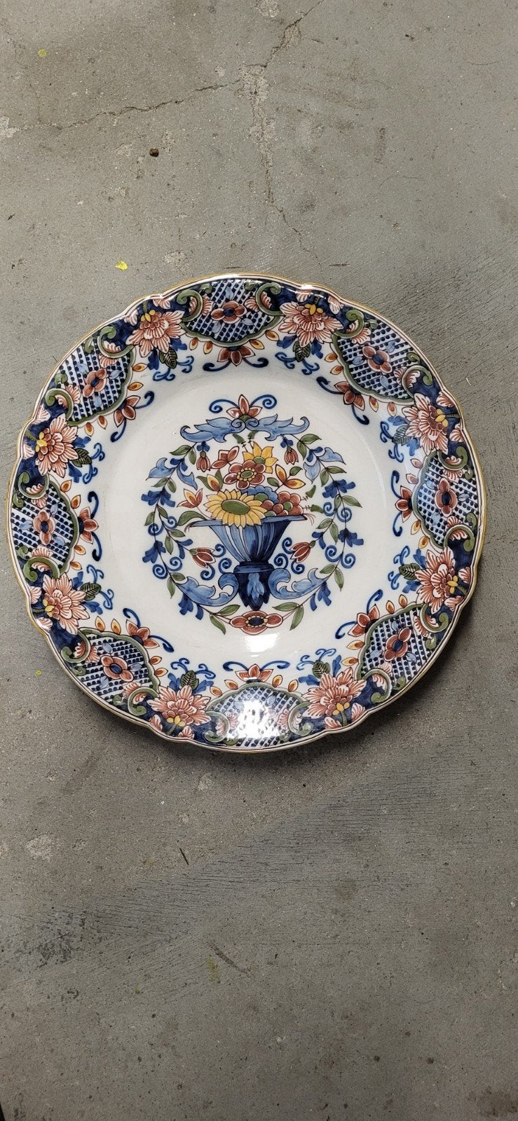 Makkum bord 35cm doorsnee, Antiek en Kunst, Antiek | Wandborden en Tegels, Ophalen of Verzenden