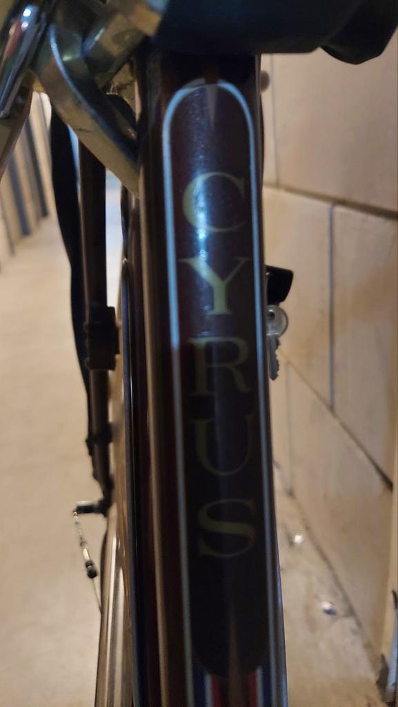 Herenfiets Cyrus met handschakeling, Fietsen en Brommers, Gebruikt, Velgrem, Versnellingen, 57 tot 61 cm