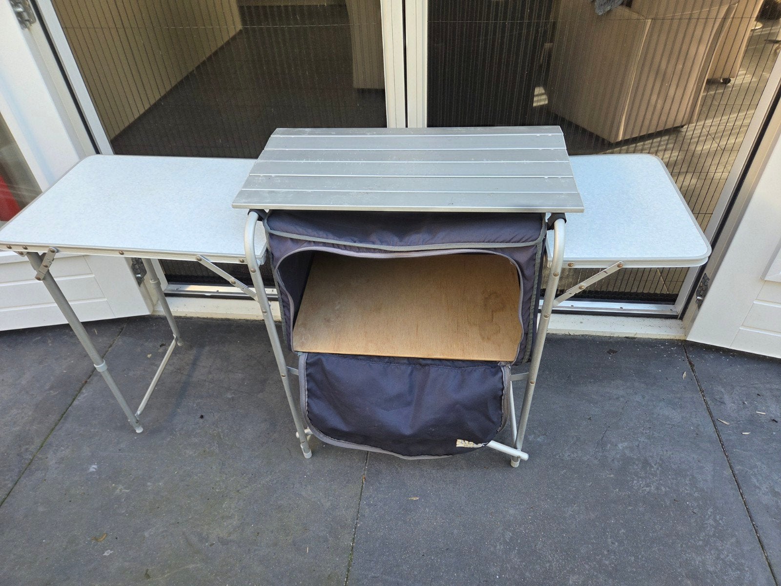 Campingkeuken met opbergruimte en zijtafels, Caravans en Kamperen, Ophalen of Verzenden