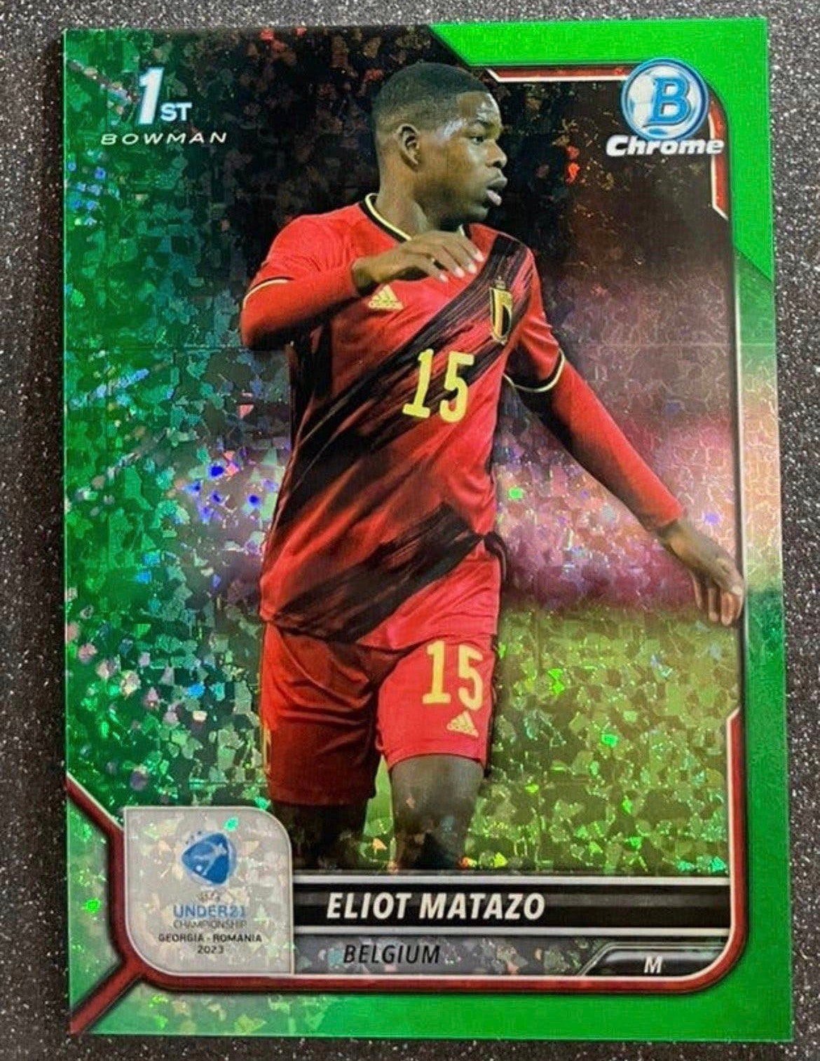 Topps & Bowman CHROME   GREEN SPARKLE   /99   MATAZO BELGIUM, Verzenden, Zo goed als nieuw, Plaatje