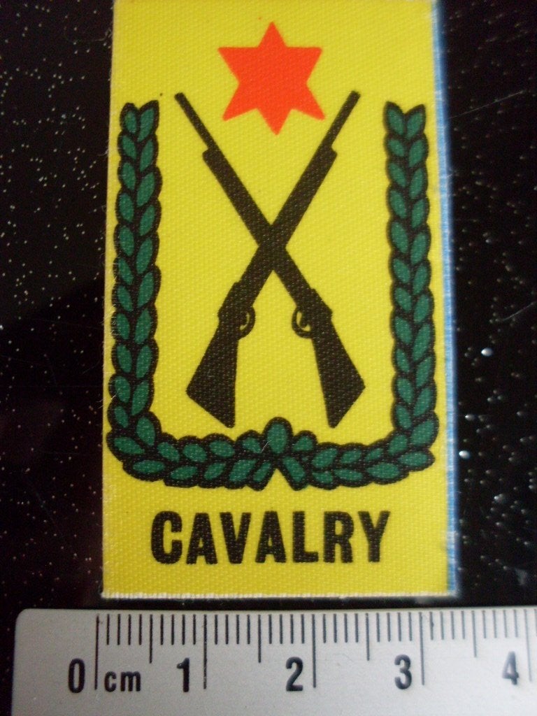 sticker cavalry logo embleem army leger usa vs, Verzenden, Zo goed als nieuw, Bedrijf of Vereniging