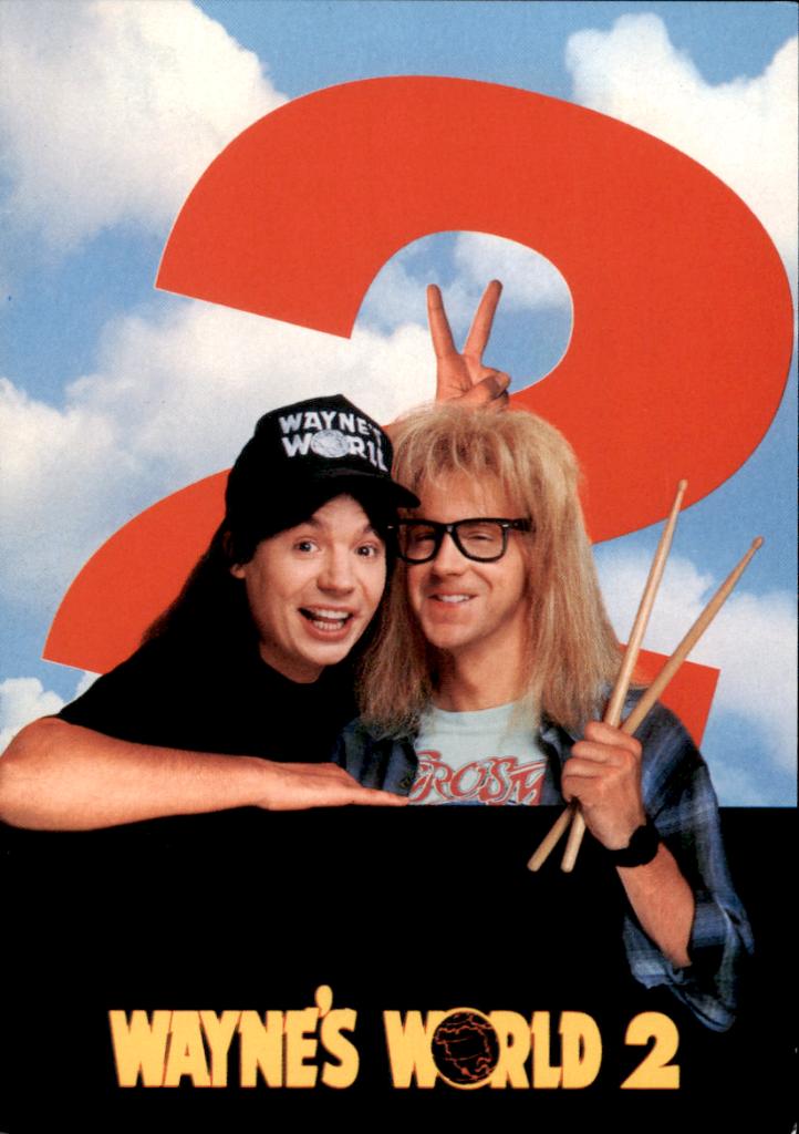 promotiekaart Wayne's world, Verzenden, 1980 tot heden, Ongelopen, Sterren en Beroemdheden