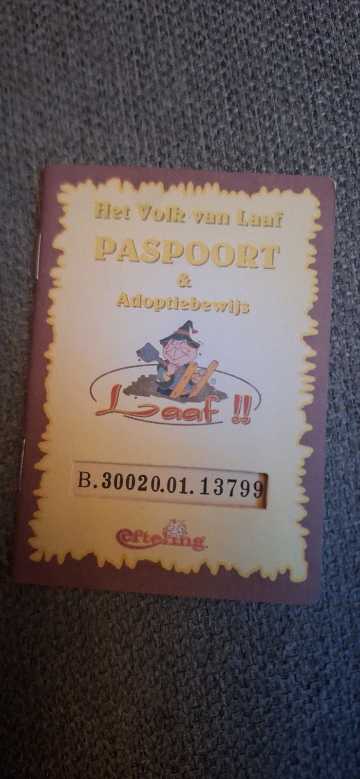 Laaf Lorre beeldje met paspoort - Efteling, Ophalen, Gebruikt, Beeldje of Poppetje