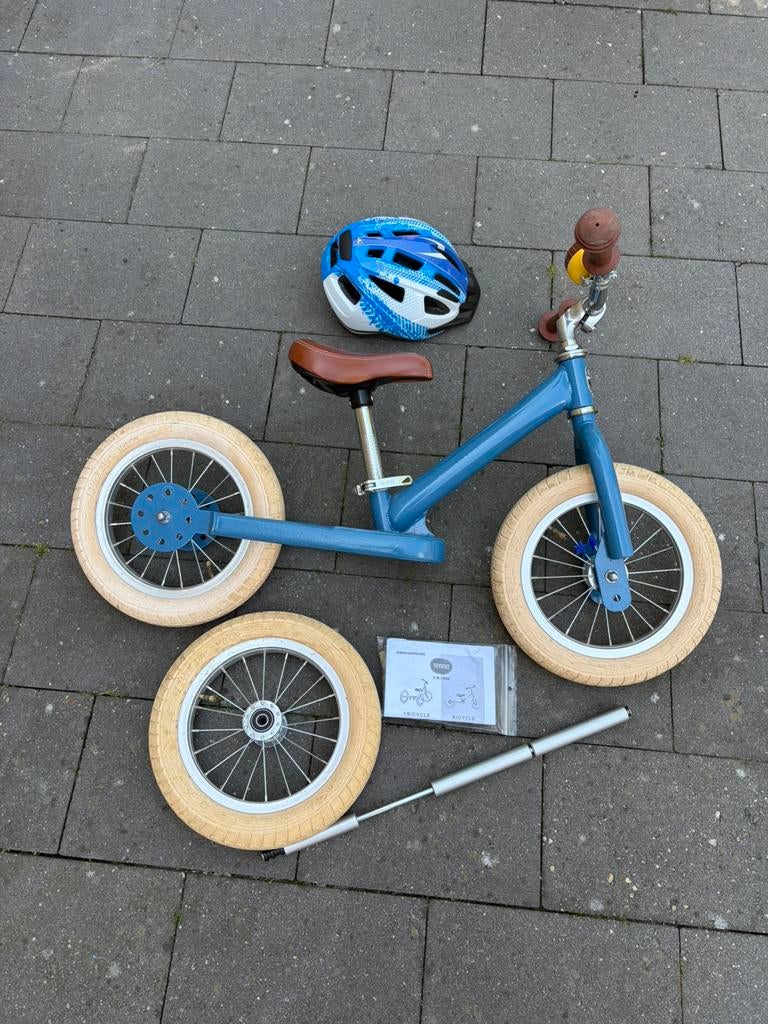 Te koop Trybike 2 in 1 incl helm, Kinderen en Baby's, Speelgoed | Buiten | Voertuigen en Loopfietsen, Ophalen, Zo goed als nieuw