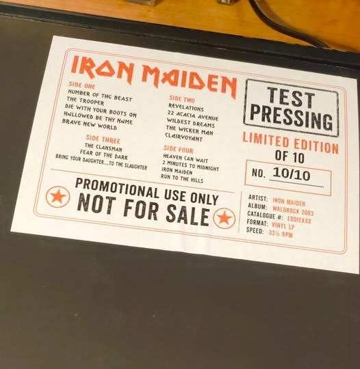 Iron Maiden 2Lp Waldrock, Limited edition, Ophalen of Verzenden, 2000 - 2009, Nieuw in verpakking