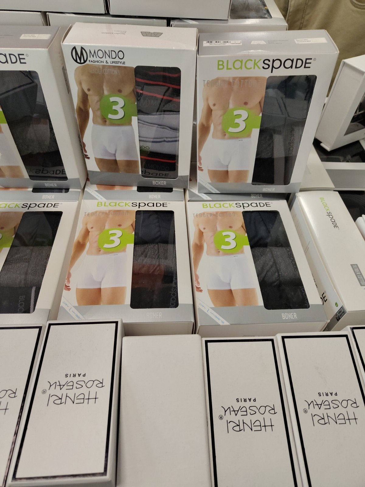 Boxershorts - 3 stuks per doos - Diverse merken, Kleding | Heren, Ophalen of Verzenden, Meerkleurig, Mondo, Blackspade, Boxer