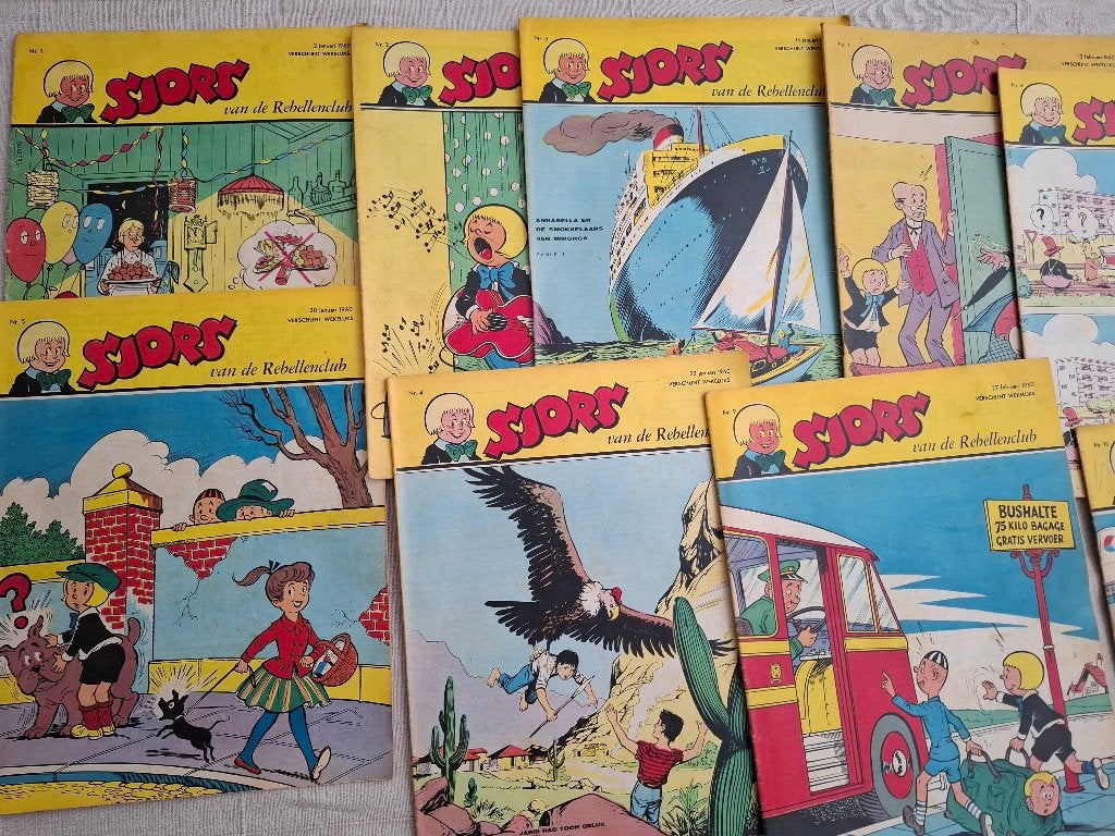 stripblad, Complete serie of reeks, Diverse tekenaars en schrijvers, Ophalen, Gelezen
