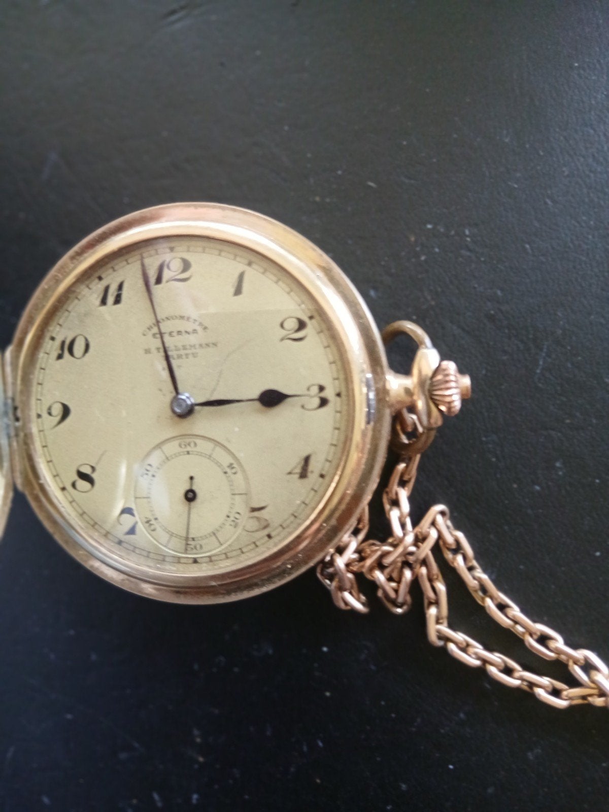 Eternal zakhorloge 1920, Ophalen, Goud, Overige merken