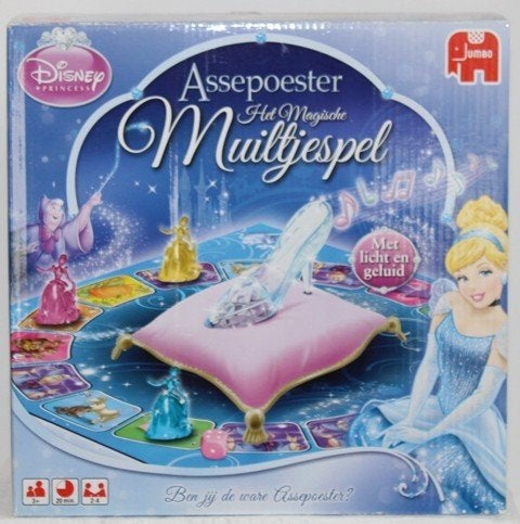 Assepoester - Het Magische Muiltjespel, Een of twee spelers, Ophalen of Verzenden, Gebruikt, Jumbo