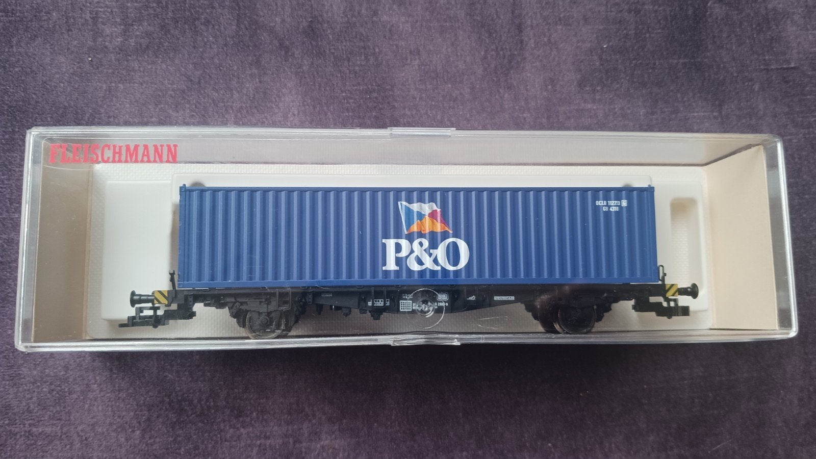 Fleischmann 5239K P&O Containerwagon, Gelijkstroom, Fleischmann, Ophalen of Verzenden, Nieuw