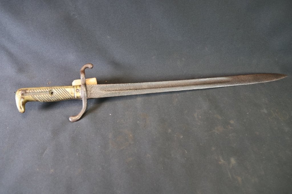 Duitse Seitengewehr 1871 bajonet, Ophalen of Verzenden, Landmacht, Duitsland, Mes of Dolk