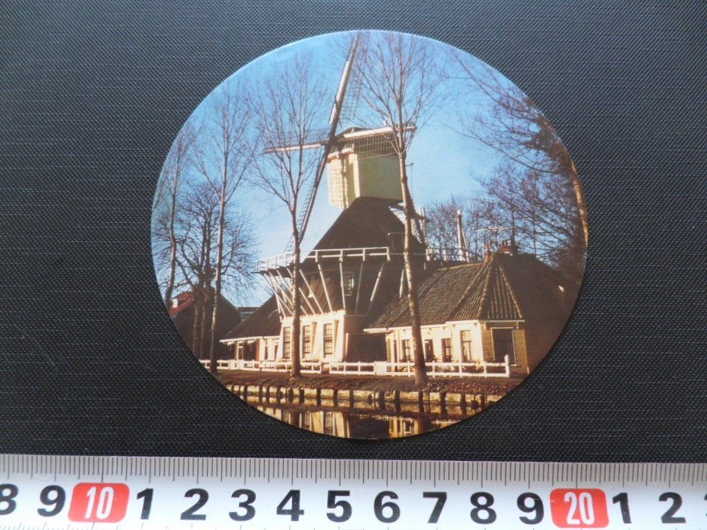 sticker BONA Molen 5 Weesp (NH) "t Haantje Wipstellingmolen*, Ophalen of Verzenden, Zo goed als nieuw
