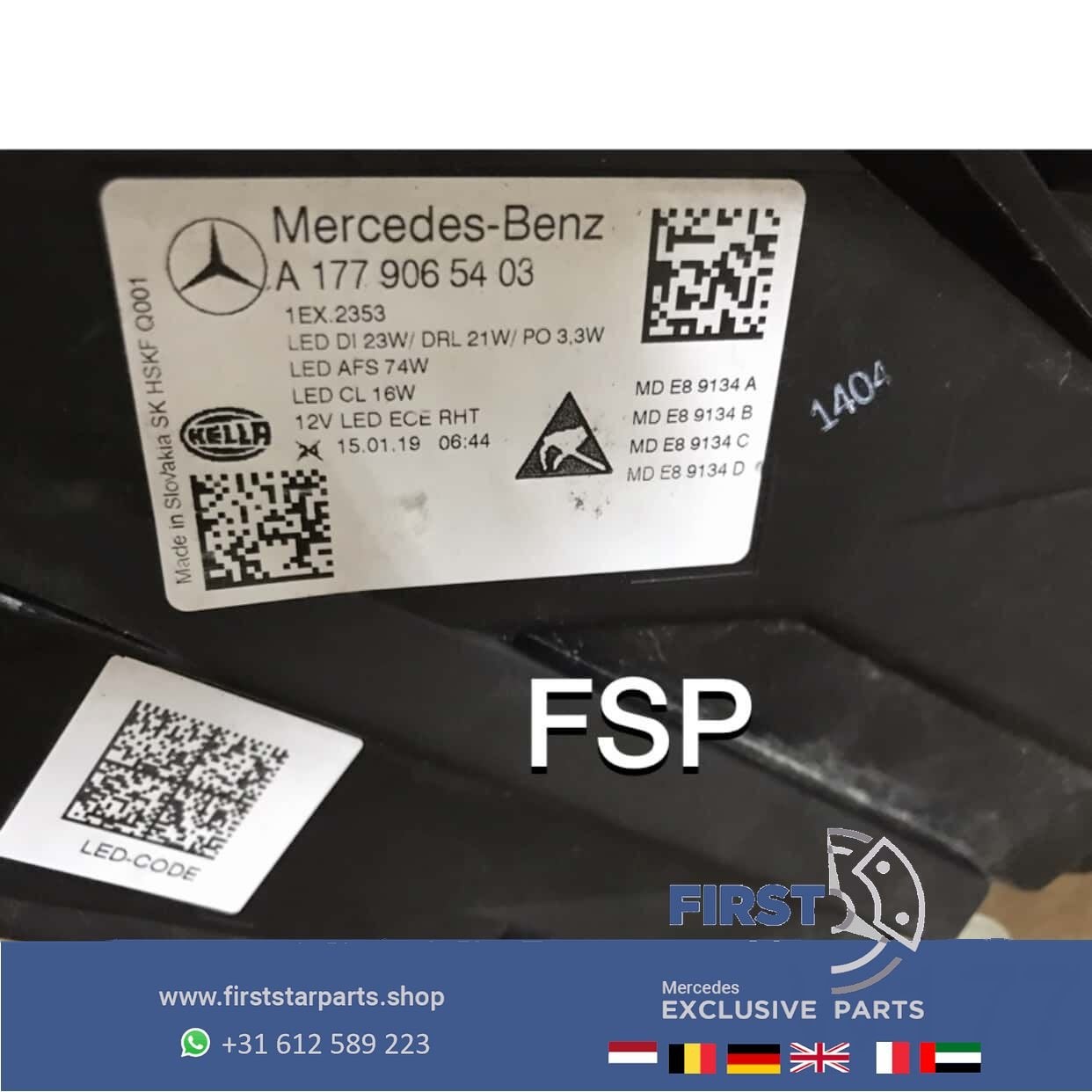 W177 LED MULTIBEAM KOPLAMPEN SET Mercedes A Klasse 2018-2021, Auto-onderdelen, Verlichting, Gebruikt, -, Ophalen of Verzenden