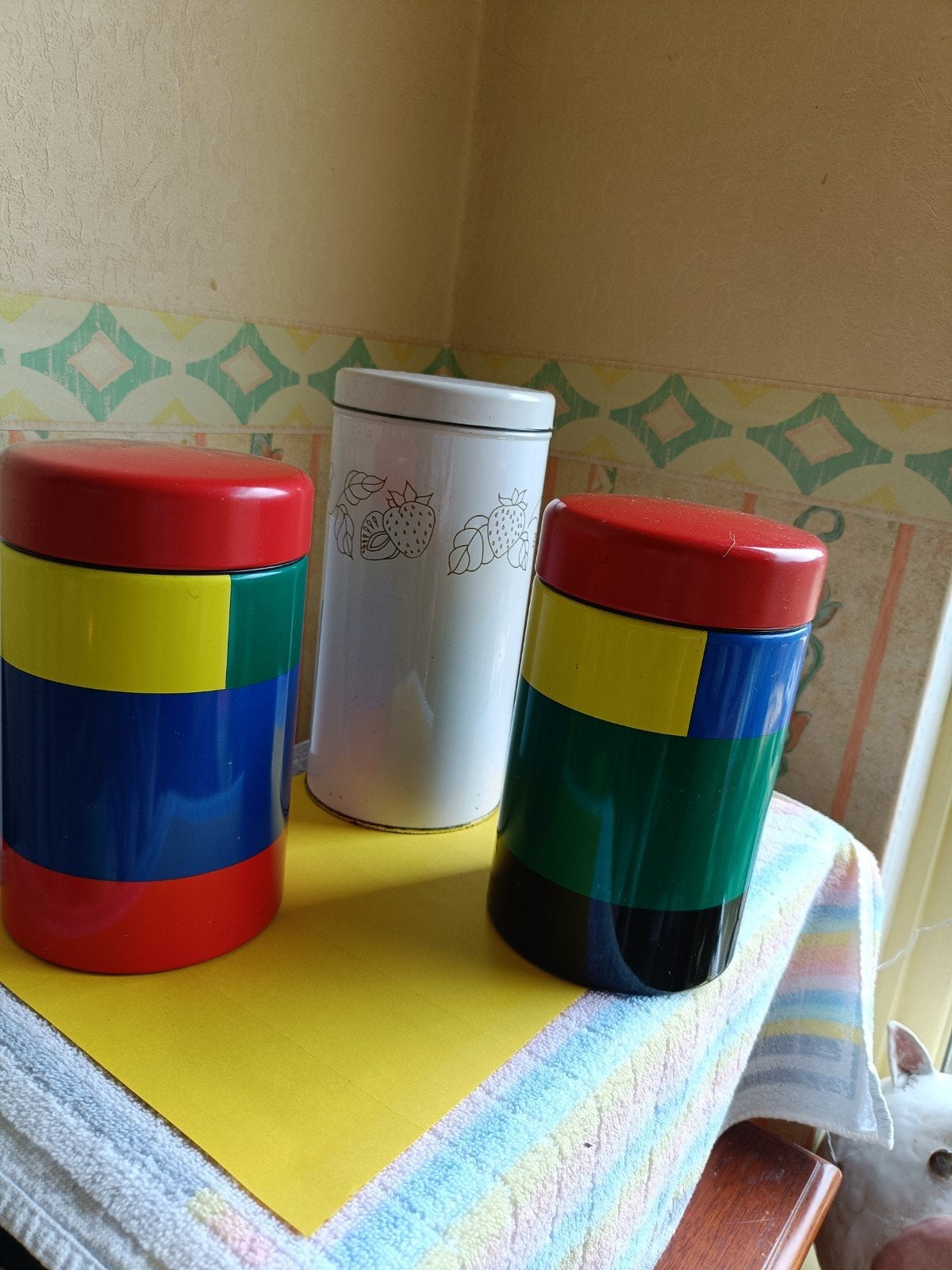 Vintage Brabantia voorraadbus en blik 'collection Maison d'O, Antiek en Kunst, Ophalen of Verzenden