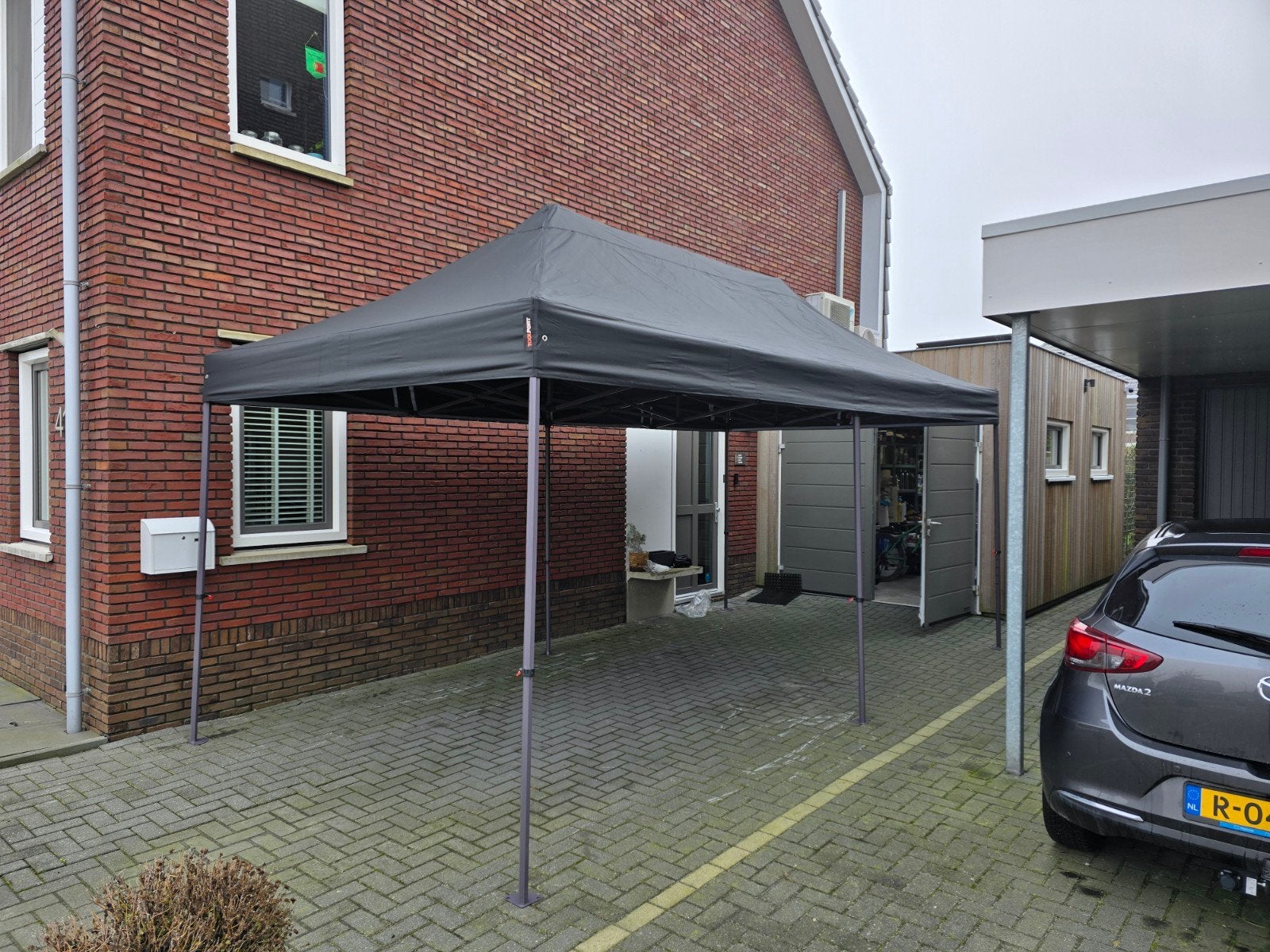 Easy Up tent 3x6m - Premium Staal 40mm Zwart, Ophalen, Opvouwbaar, Partytent, Minder dan 2 meter