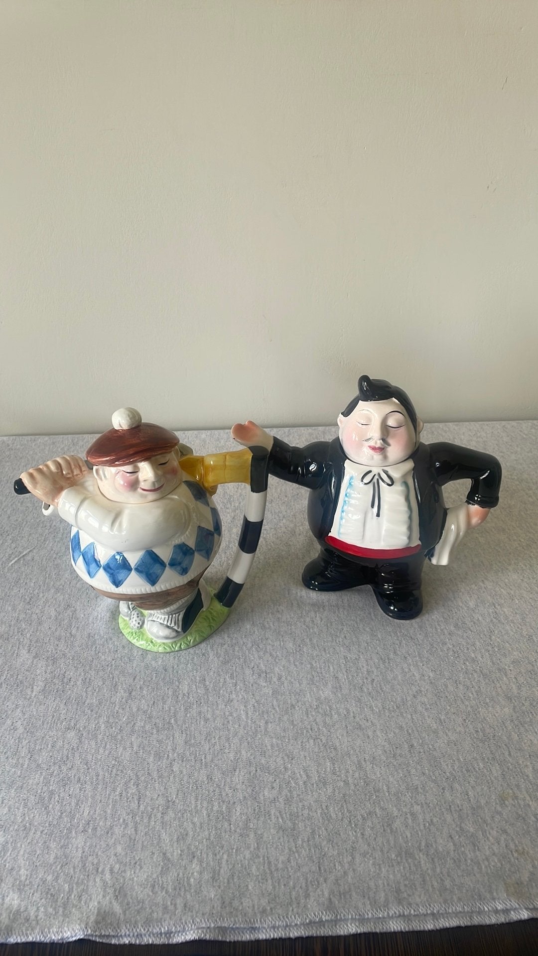 Vintage Novelty theepotten,  J. Luber – Roy Simpson, Huis en Inrichting, Keuken | Servies, Keramiek, Overige typen, Ophalen of Verzenden