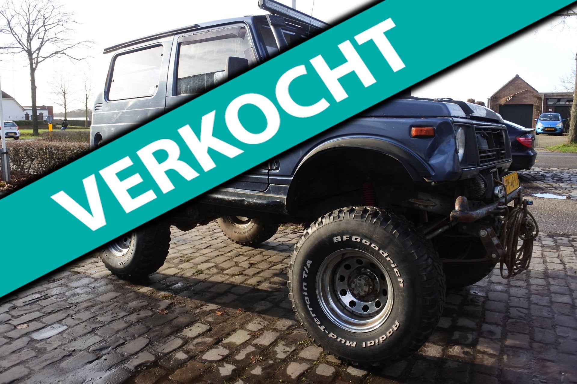 Suzuki LJ/SJ SJ 413 VJX nw apk 13-3-2028 aangepaste terrein, Auto's, Gebruikt, Overige modellen, 4 cilinders, Blauw