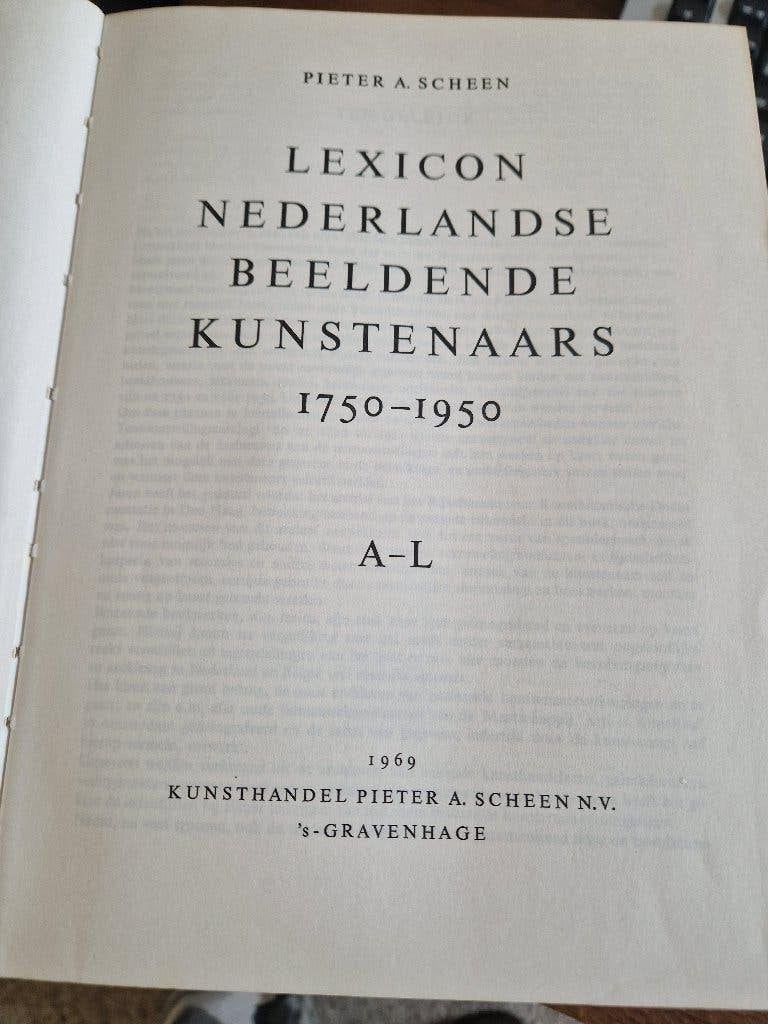 Scheen - Lexicon Nederlandse Beeldende Kunstenaars 1750-1950, Gelezen, Ophalen of Verzenden, Zie beschrijving, Schilder- en Tekenkunst
