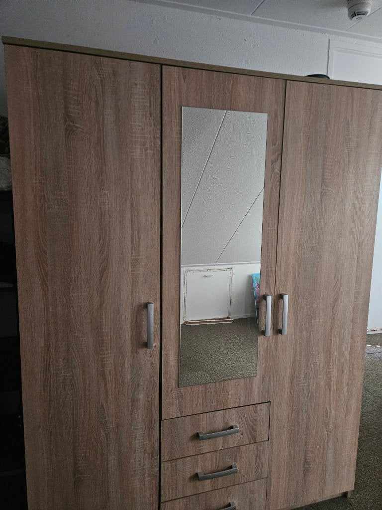 kledingkast 3-deurs, Huis en Inrichting, Ophalen, Kunststof, 200 cm of meer, 150 tot 200 cm