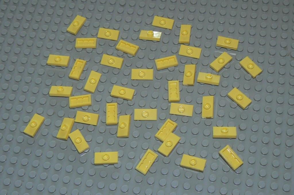 L469 Stenen 1x2 met 1 nop bright light yellow 40 st., Ophalen of Verzenden, Nieuw, Losse stenen, Lego