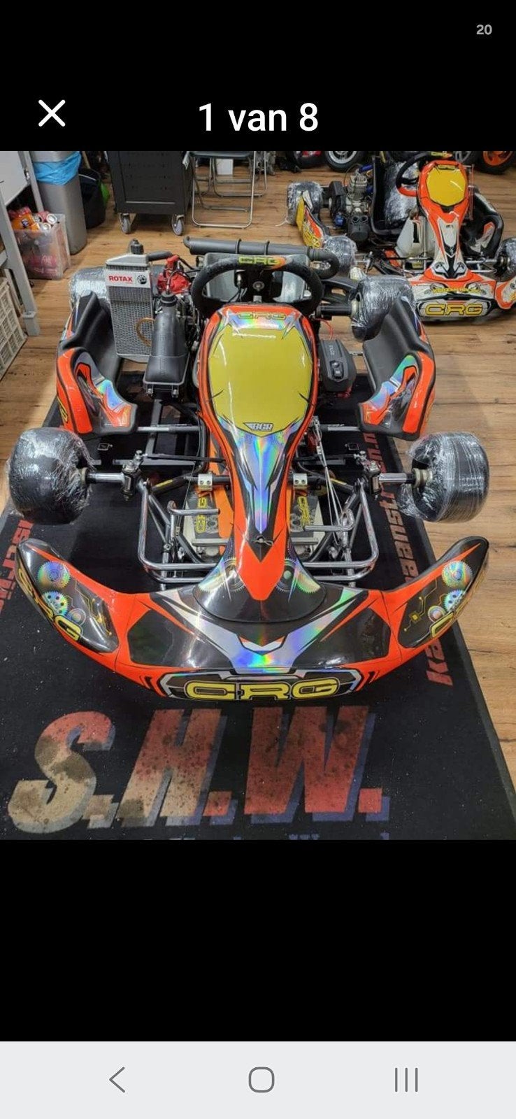 ROTAX Max Senior Evo met motor kaart, Sport en Fitness, Ophalen, Zo goed als nieuw, Kart