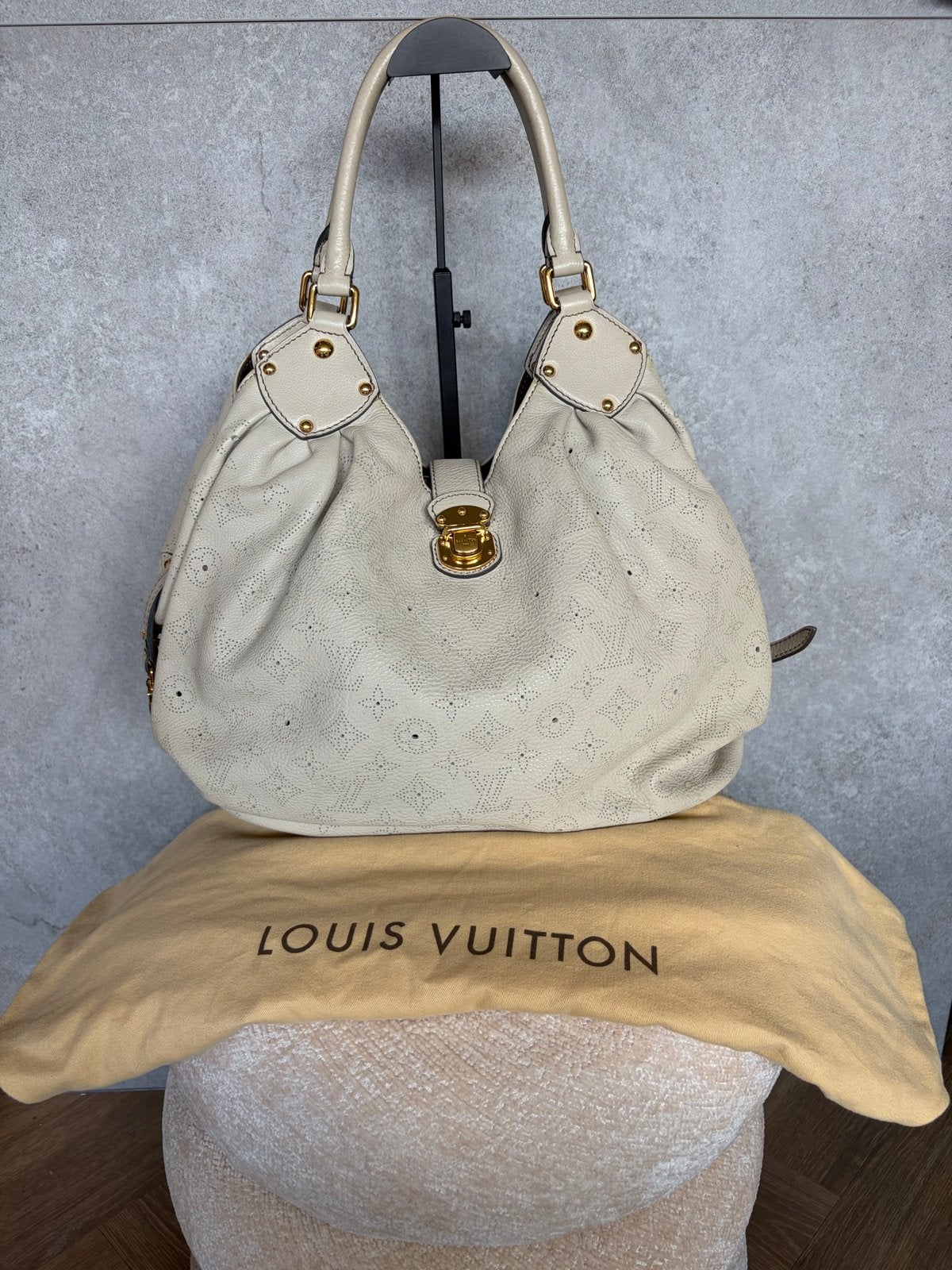 Louis Vuitton Mahina Large, Info@vintagebagboutique.nl, Beige, Ophalen of Verzenden, Zo goed als nieuw