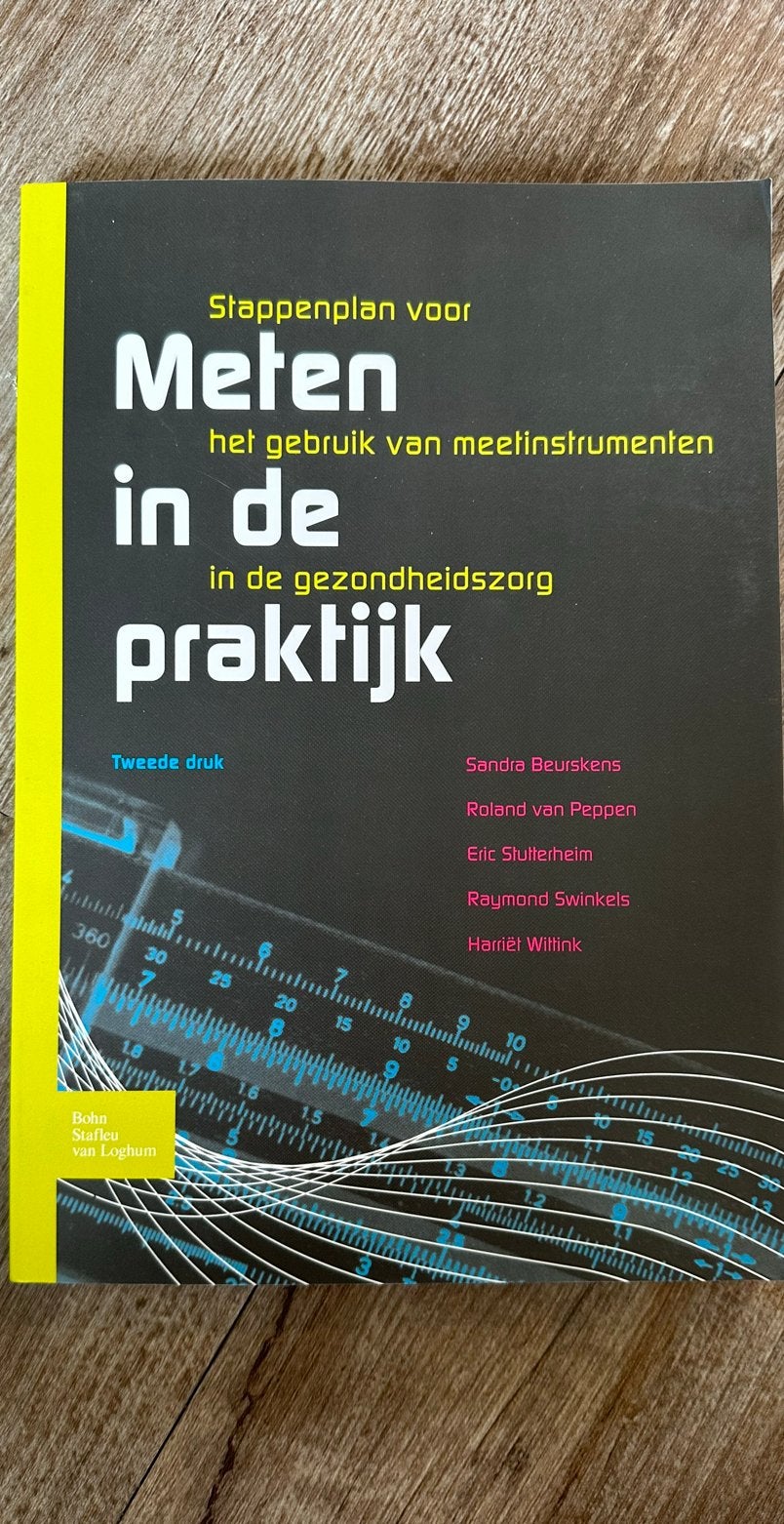 Boek: Meten in de praktijk - Fysiotherapie/Gezondheidszorg, Boeken, Ophalen of Verzenden, Zo goed als nieuw, HBO