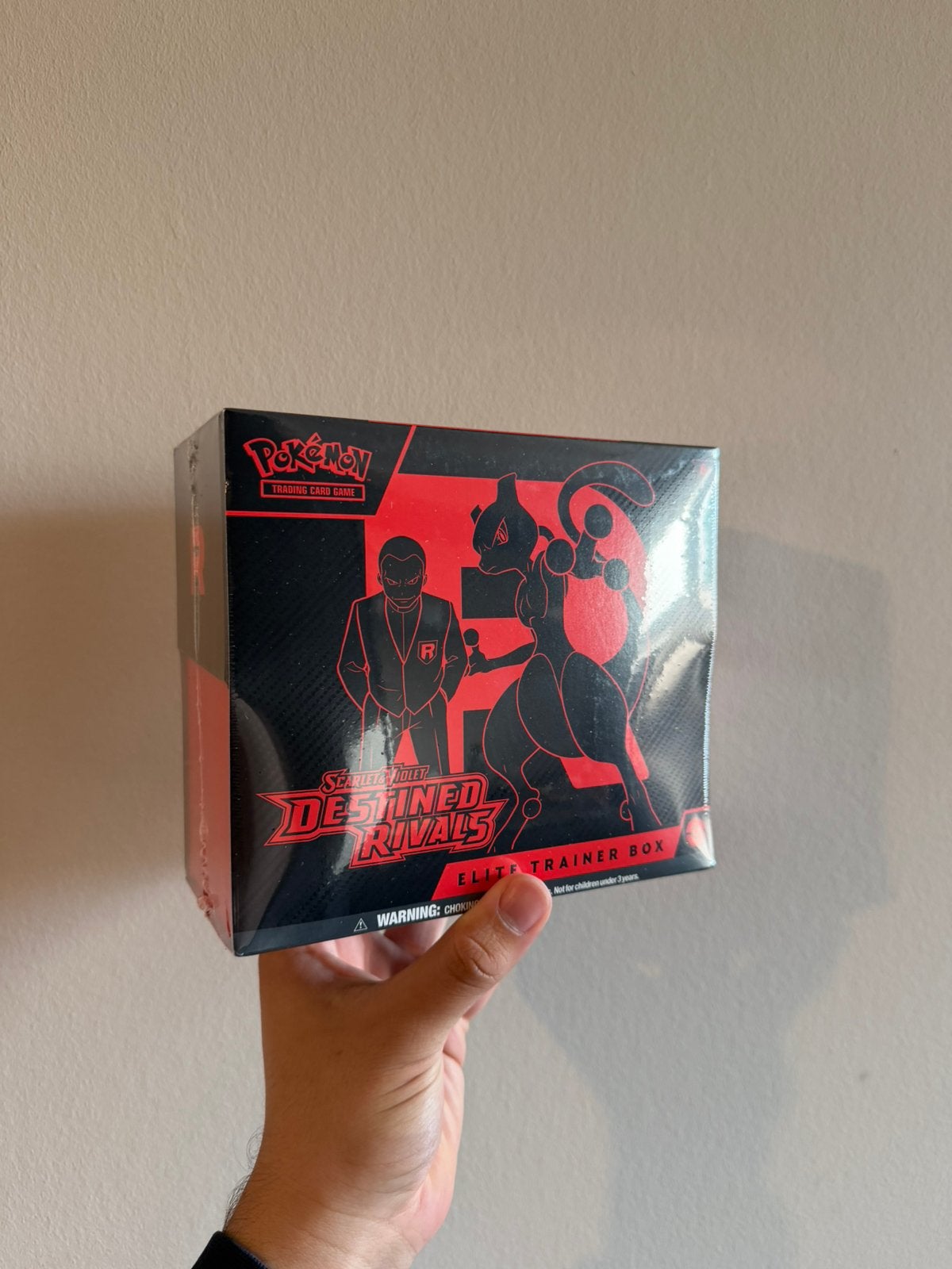 Pokemon Destined Rivals Elite Trainer Box, Ophalen of Verzenden, Zo goed als nieuw, Boosterbox