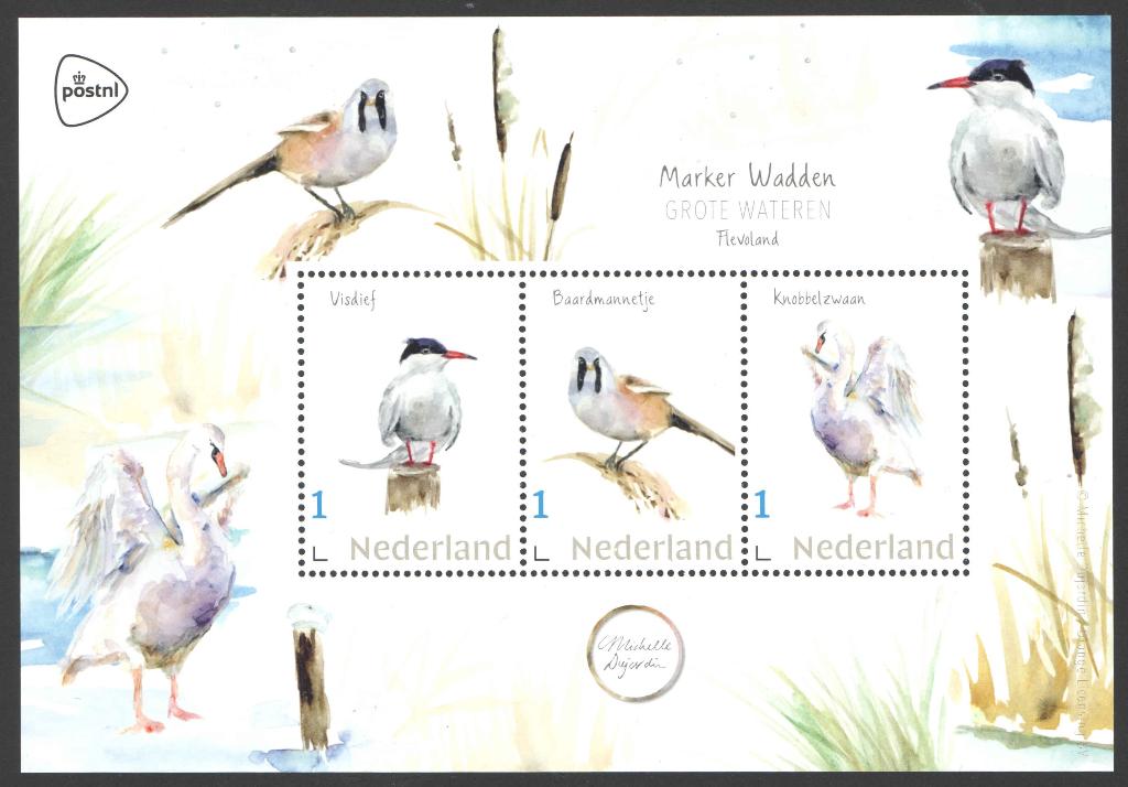 Postzegels Natuur Flevoland: Marker Wadden, Postzegels en Munten, Postzegels | Nederland, Ophalen of Verzenden, Na 1940, Postfris