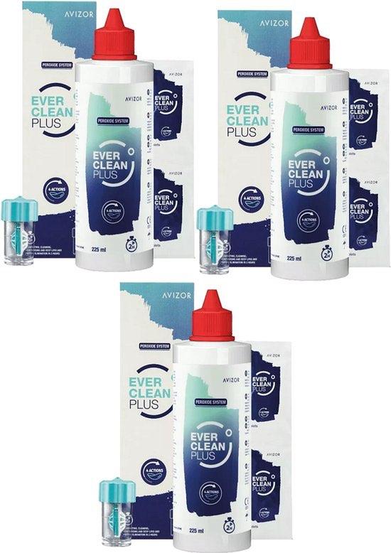 Ever Clean Plus Lenzenvloeistof - 3 maandpakket - 3 x 225ml, Verzenden, Nieuw, Gehele gezicht