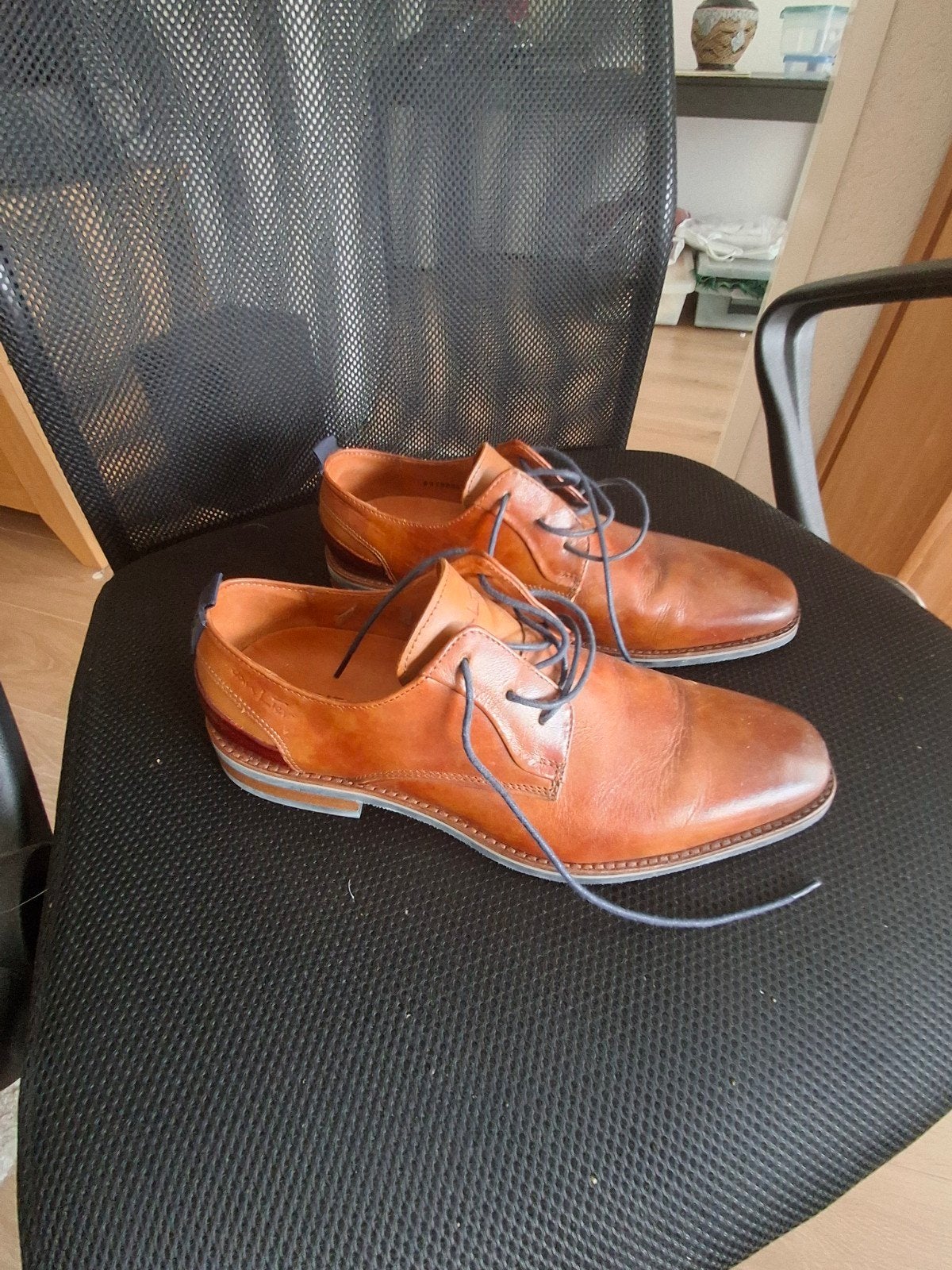 Van Lier Cognac Nette Schoenen Maat 41, Ophalen, Bruin, Van Lier, Gedragen