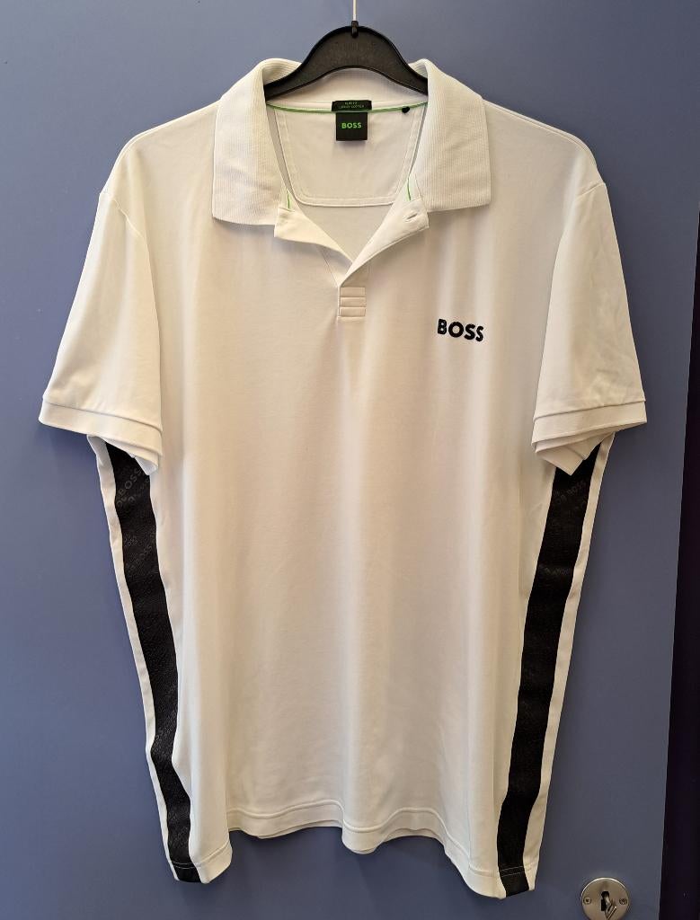Hugo Boss zgan polo wit +logo zijkant Paule mirror 3XL 45171, Kleding | Heren, Polo's, ., Wit, Hugo Boss, Overige maten