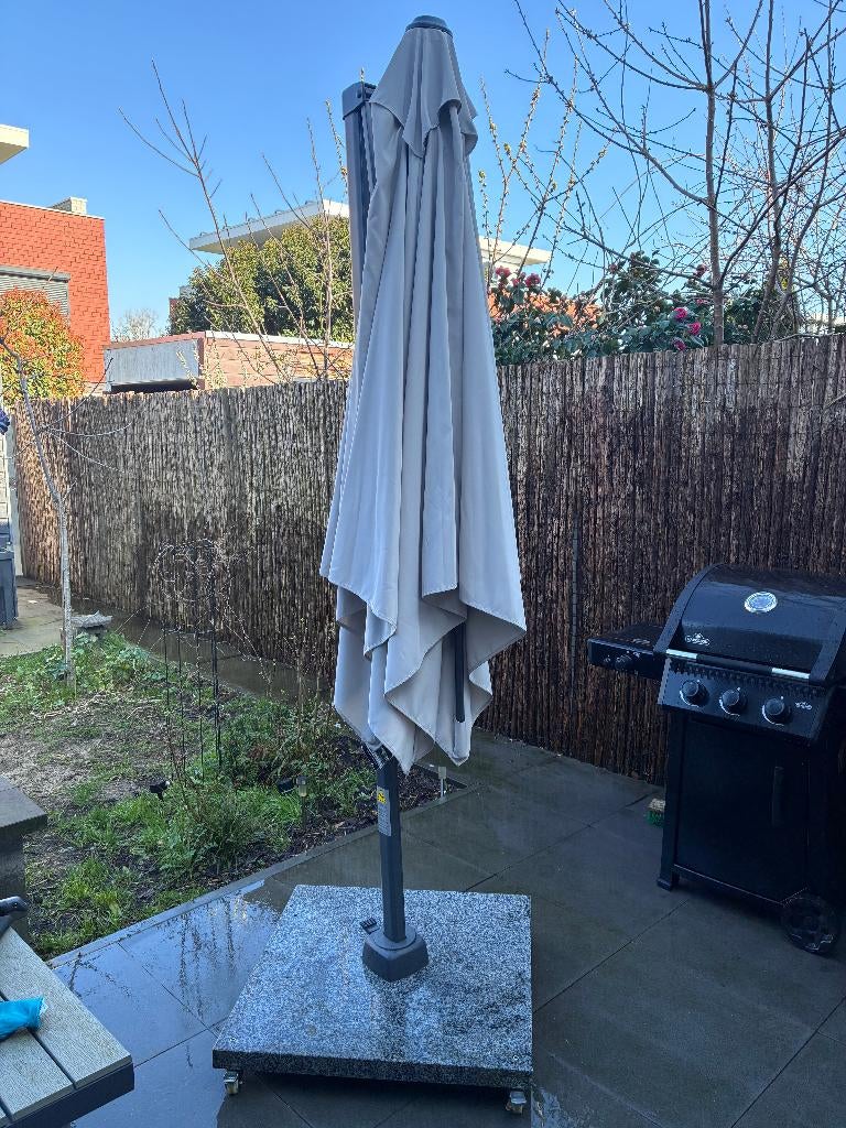 Platinum Voyager Vierkante Zweefparasol T1 parasol 2,5 x 2,5, Tuin en Terras, Parasols, Ophalen, 2 tot 3 meter, Verstelbaar, Zweefparasol
