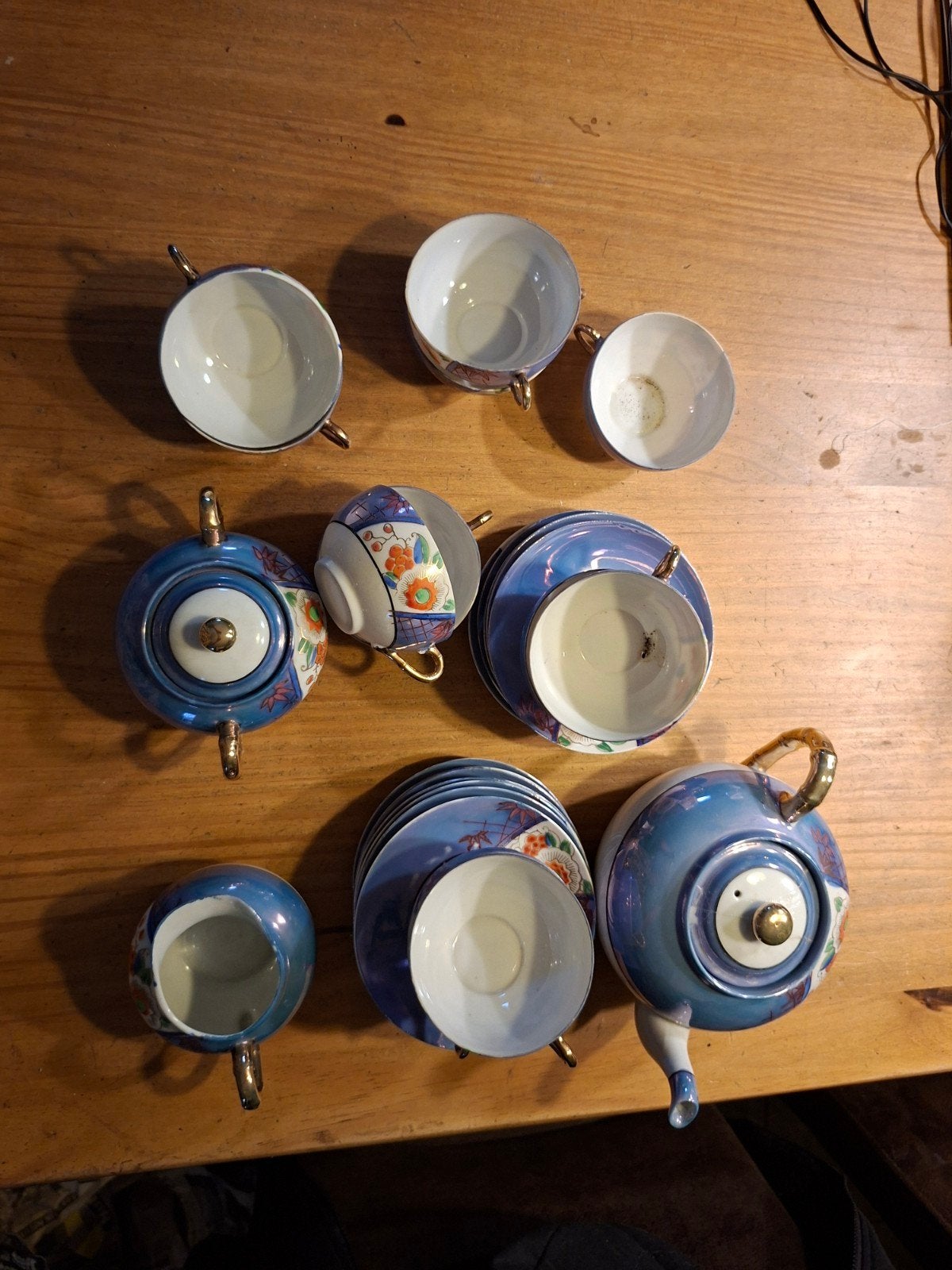 Oud Chinees serviesje, Ophalen