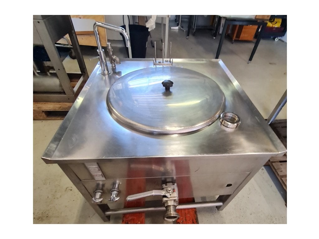 Professionele RVS Roerwerkketel 175 Liter | Dubbelwandig, Ophalen, Gebruikt