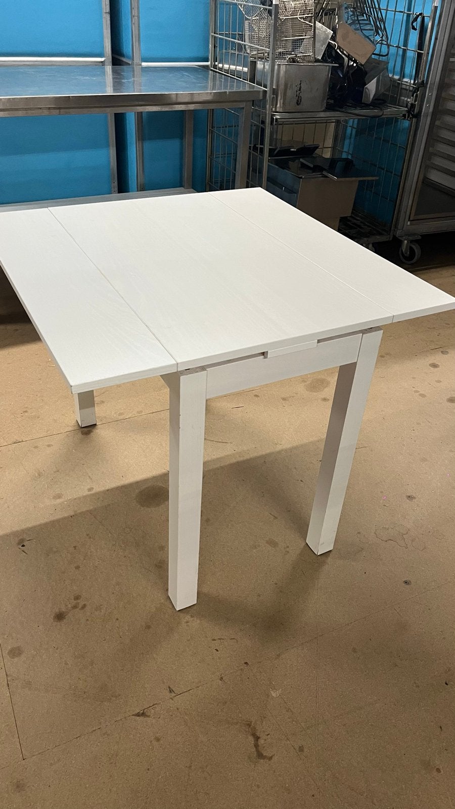 Uitschuifbare Ikea Bjursta tafel/bureau, Huis en Inrichting, Ophalen, Gebruikt, Vierkant, Tot twee personen