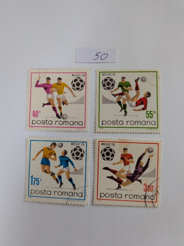 Voetbal, Verzenden, Overige landen, Gestempeld
