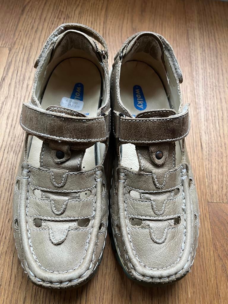 Wolky sandalen maat 36, Kleding | Dames, Schoenen, Ophalen of Verzenden, Zo goed als nieuw, Bruin, Sandalen of Muiltjes