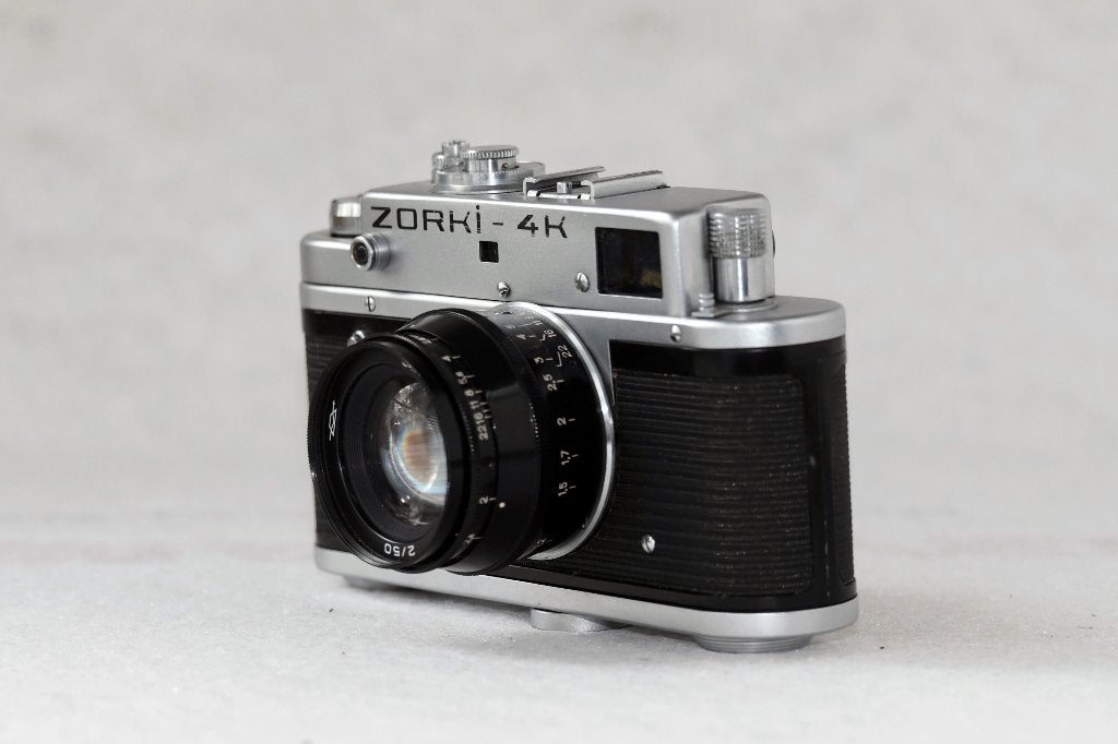 Zorki 4K met Jupiter 8 50mm f2, Jupiter 11 135mm f4, lenzen, Ophalen of Verzenden, Gebruikt, Spiegelreflex, Overige Merken