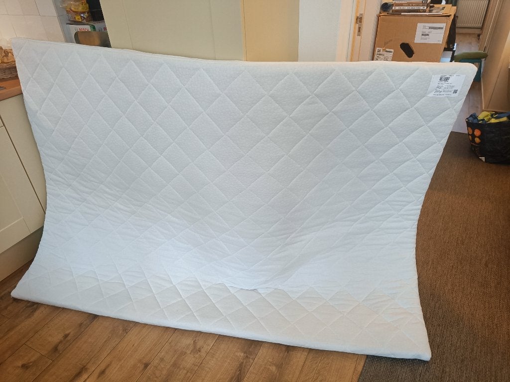 Matrastopper 140x200 cm - zo goed als nieuw en gewassen, Ophalen, Tweepersoons, 140 cm, Zo goed als nieuw
