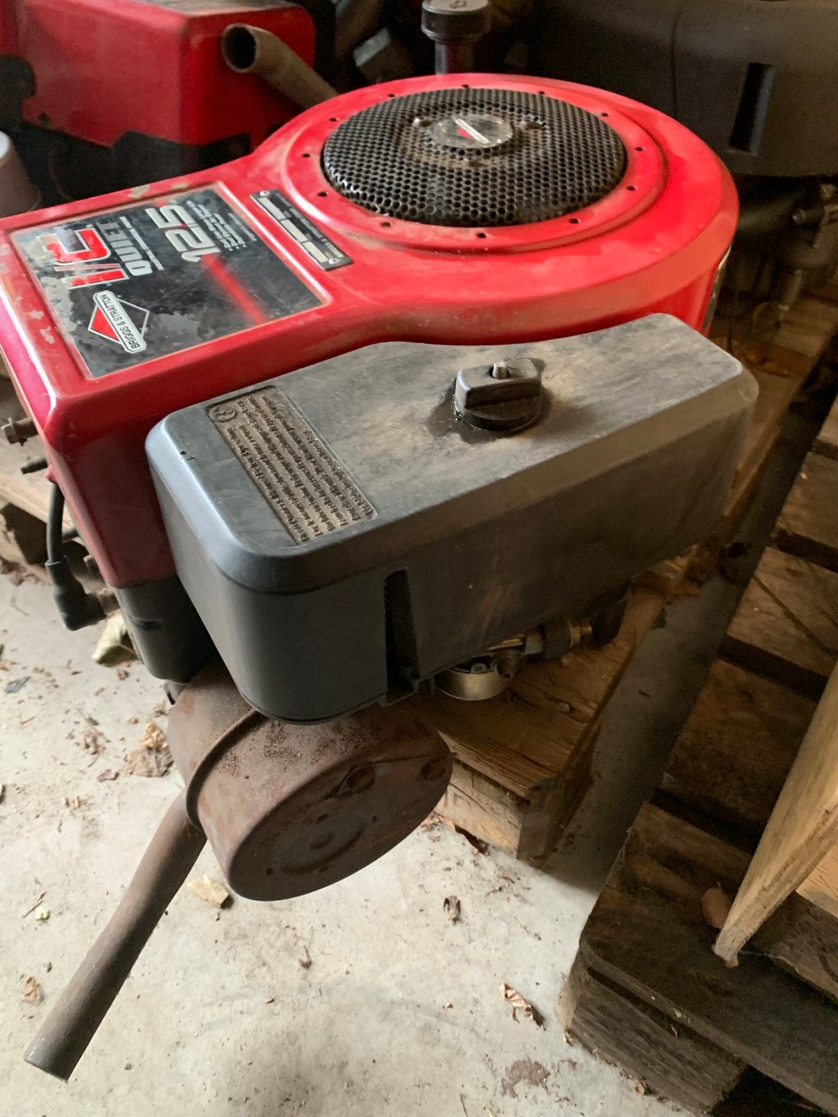 Motor grasmaaier B&S 12/5 PK goed lopend, Ophalen, Zo goed als nieuw, 50 cm of meer