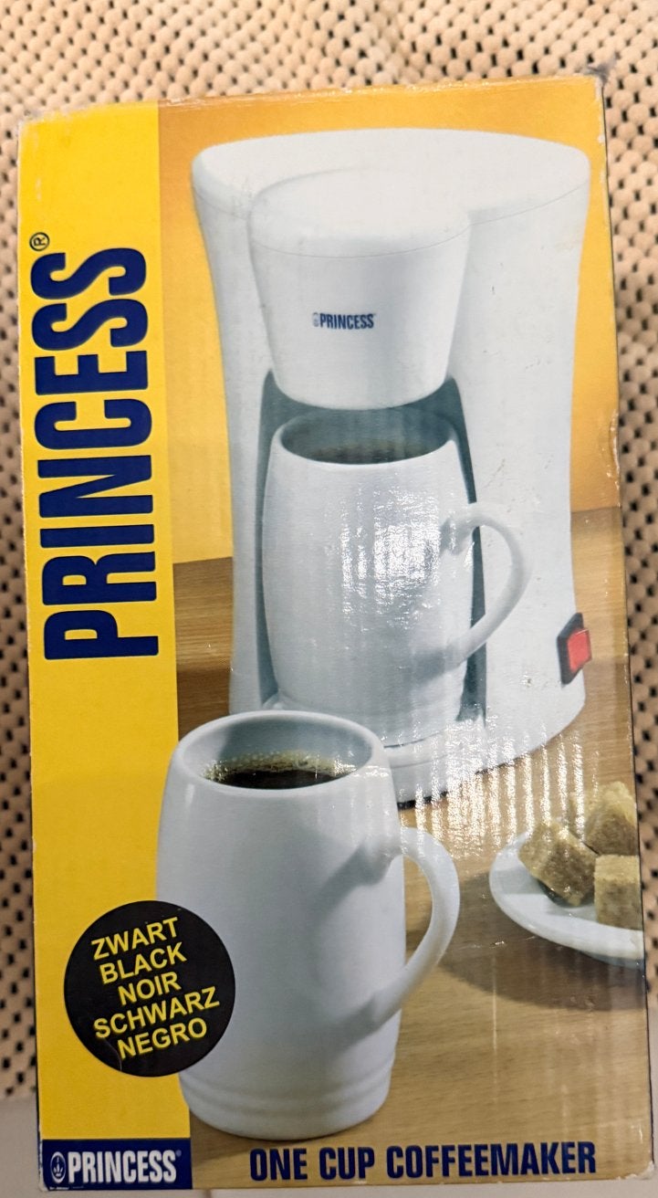 Princess 1-kops koffiezetapparaat - ZGAN, Afneembaar waterreservoir, Koffiemachine, Gemalen koffie, Ophalen of Verzenden