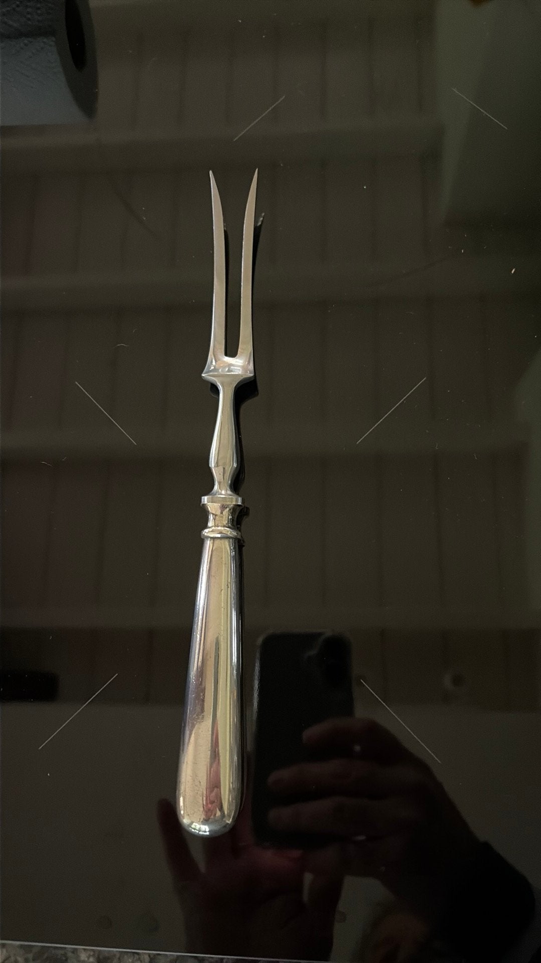 Gero model 10 Hollands Glad vleesvork serveervork, Ophalen of Verzenden