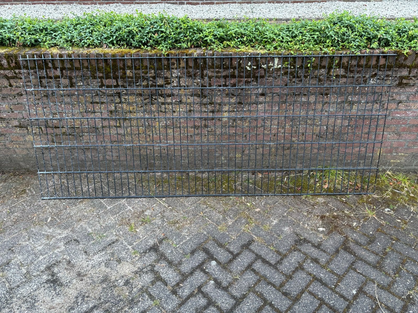 Dubbelstaafmat hekwerk zwart staafmat dubbel hek, Ophalen, Gebruikt, IJzer, Dubbelstaafmat hekwerk