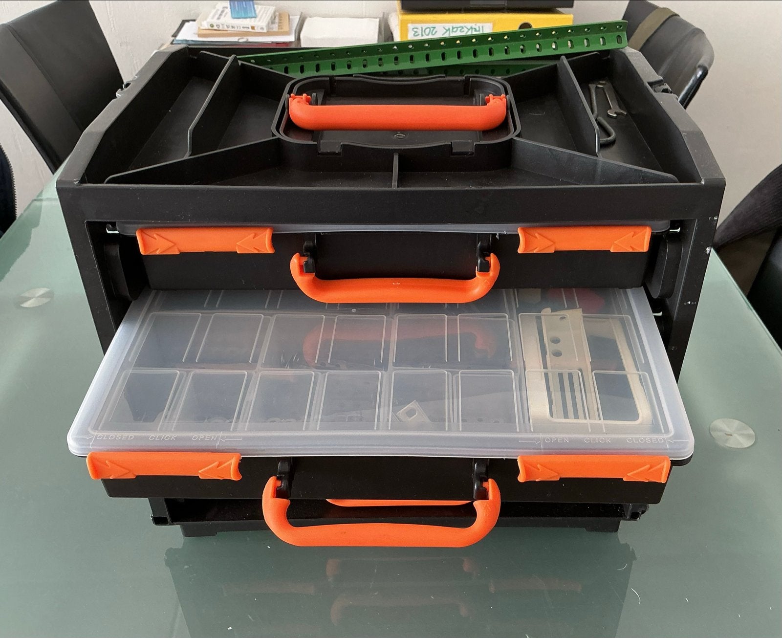 Meccano/Temsi constructie set, grote doos met 4 laden, Ophalen, Gebruikt, Jongen of Meisje