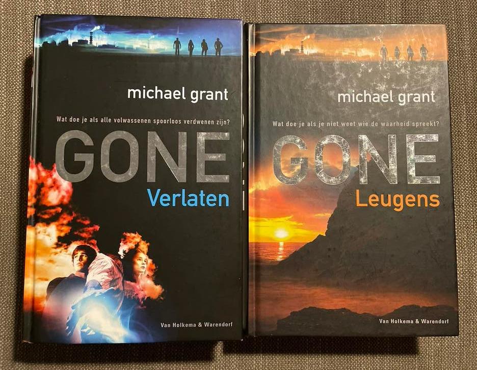 Michael Grant - Verlaten // leugens, Boeken, Ophalen of Verzenden, Zo goed als nieuw, Michael Grant