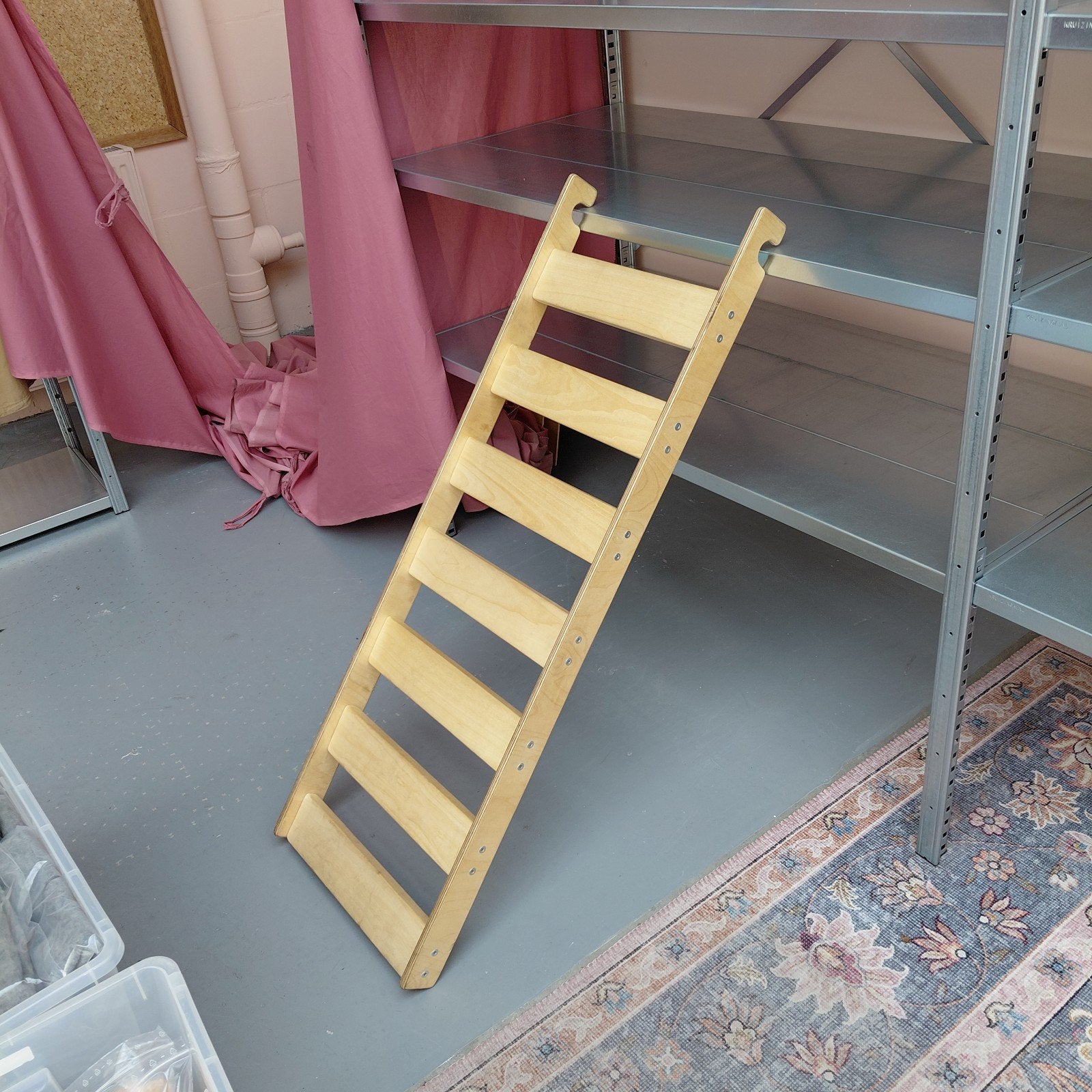 Houten trappetje 110x38cm voor speelhuis of hoogslaper, Ophalen